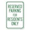 Signmission Parking Space Reserved Sign Parking Rese Heavy-Gauge Aluminum Sign, 12" x 18", A-1218-23354 A-1218-23354 - alternate 1